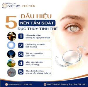 5 dấu hiệu nhận biết đục thủy tinh thể tại Phú Yên