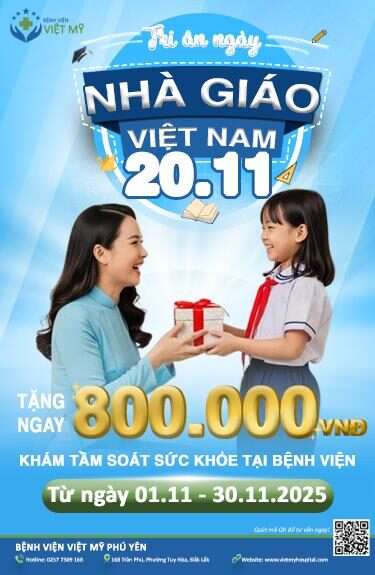 Ưu đãi 20 tháng 11 tại Bệnh Viện Việt Mỹ Phú Yên - Banner web trên phone